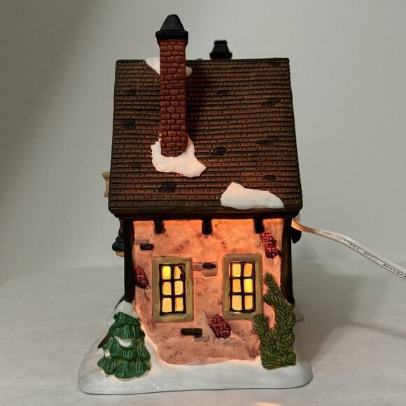 Santas Workbench Cornerstone Cobbler Haberdashery Lighted Porcelain Christmas - Picture 3 of 16